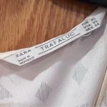 ZARA Aztec Geometric Print Romper Shorts Flyaway Back Cream Yellow Gray Size XS Photo 4