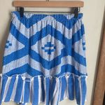 Lemlem  Aztec Print Faux Wrap Ruffle Mini Stripe Skirt Photo 5