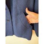 Bromleigh Long Sleeve Button Front Wool Coat Jacket Navy Blue Women's Size Large Photo 2