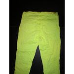J Brand New $423 Womens Designer Christopher Kane Crinkle Neon Yellow 28 Jeans Photo 1