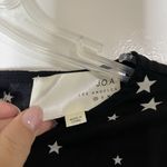 J.O.A. Tie Waist tiered Star Print black blouse top size XS Photo 3