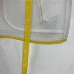 Talbots size small petite Navy Jacket yellow Trim fleece white zip up Photo 8