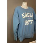 American Eagle  Sweatshirt Womens XS Blue Eagle 1977 Graphic Crewneck Pullover Photo 1