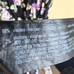 ZARA  Women's 2XL Floral Print Midi Shirt Dress Black Cottagecore‎ With Pockets Photo 7