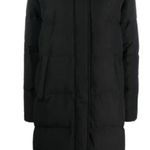 Ralph Lauren Lauren  Black Puffer Longline Faux Fur Hood Coat sz Large Photo 0