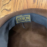 Elegant Brown Brim Fur Trimmed Hat Vintage 90s Winter Accessories Photo 1