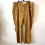 Good American  90s‎ Duster Straight Leg Jeans Bronze Brown 18 Photo 2