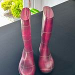 Women’s Pink Plaid Rain Boots | Size 6 | All Photo 0