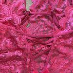 Lace Pink Bodysuit lingerie Size L Photo 3