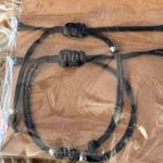 Mother Daughter Bracelet Set 🌲 Stocking Stuffer NWT Black Photo 1