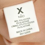 NBD X BY | Peach High-Low Hem Evening Cocktail Party Prom Slip Dress | Medium Photo 9