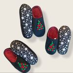 Charter Club  Memory Foam Christmas Tree Slippers Size Medium 7 / 8 Photo 3