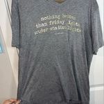 Stadium Oliver & Otis “ Lights” Vinyl V Cut Grey Short Sleeve Top Size Small Photo 5