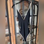 Aerie  Daisy cutout one piece swimsuit floral flower vneck criss cross back Photo 2