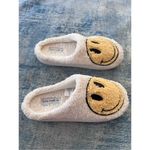 Luna Mellow Luxe Cream Yellow Smiley Happy Face House Slippers Women's XS 4 Photo 4