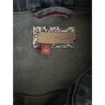 Anthropologie  Pilcro Y2K Cropped Jean Jacket Small Fringe Raw Hem Denim Photo 4