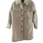 VERO MODA  Kylie Filucca Teddy Coat Boos Oatmeal/Beige Extra Button‎ Small NWT Photo 0
