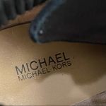 Michael Kors MICHAEL  “Carrigan” Black Suede Wedge Lace Up Booties 8.5 Photo 11