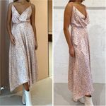 Acler Vales Ditsy Blossum Midi Dress Pink Size 4 Photo 1