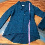 Royal Robbins  Wool blend Blue purple Cardigan Sweater Knit collared XS Photo 6