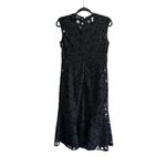 Shoshanna NWT  by Anthropologie Black Lace Annella Trumpet Dress Size 6 Photo 3