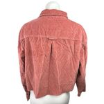 American Eagle  Outfitters Pink Corduroy Long Sleeve Button Up Shirt Top Jacket S Photo 1