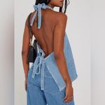 Denim Halter Top Blue Photo 1