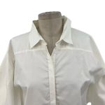 Anne Fontaine Corentine Button Down Shirt Dress Short Sleeve White Size 42 US 10 Photo 3