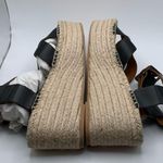 ALOHAS NWB  Kailua  Black  Platform Wedge Leather Espadrille Sz 39 /8.5 1699 Photo 14