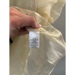 Mittoshop  Womens Sheer Y2K Festival Top Size Small Cream Flutter Sleeve Rave Photo 2