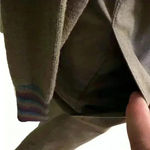 Vintage Ciao Ltd Plaid Sweater Gray Taupe Suede Dress Jacket 2 Piece Set Size 4 Multiple Photo 4