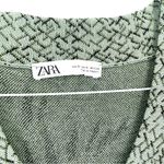 ZARA  Pullover Palm Leaf Cabana Vacation VNeck Short Sleeve Tunic Sweater Top Photo 9