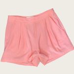 PANTS STORE Pink Pleated Flowy Relaxed Dress Shorts Size Medium Lined Photo 0