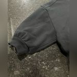 Everlane  Black Puffed Sleeve Sweatshirt mini Dress Sz Medium EUC Photo 5