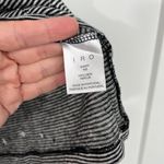 IRO  XS Black, White Stripe Gabry Distressed Linen Short Sleeve T-Shirt Photo 9