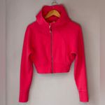 Lululemon  Scuba Full Zip Cropped Hoodie LIP GLOSS Pink Photo 2