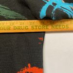 Ali Miles XL Black Abstract Brush Stroke Print 3/4 Sleeve Pocket Tunic Top Photo 4