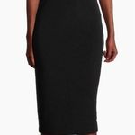 Norma Kamali  Drop Shoulder Sheath Dress, black, stretchy jersey, size S Photo 0