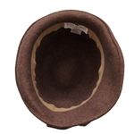 Toucan Collection Brown Wool Hat with Side Bow Fedora Photo 4