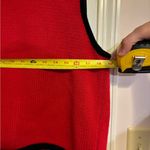 Bechamel Red Vintage Christmas Snowman Vest Size L Photo 4