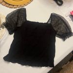 These Three Boutique Puff Sleeve Swiss Dot Top Photo 1