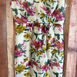 Love Tree  White And Purple Floral Dress Size‎ Large Photo 0