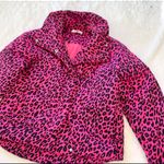 BUDDY LOVE Womens Puffer Leopard Cheetah Pink Coat Jacket size Medium Photo 1
