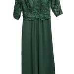 JJ's House A-line Scoop Floor-Length Lace Chiffon Bridesmaid Dress New with Tags Photo 0