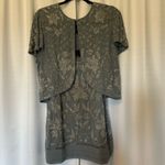 Lane Bryant New NWT  Twinset Cardigan Tank Top Beaded Embellishment Blue 14 16 Photo 1