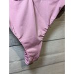 H:ours  Metallic Pink Sequin ‘Mila’ Bodysuit Women Small Photo 3