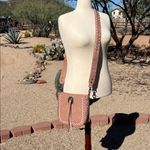 Montana West  | Dusty Rose Leather Crossbody Bucket Bag w/ Tooled Design Photo 11