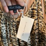 Trish Scully Leopard Print tiered Maxi Dress animal print Boho Western Fall Brown Size 10 Photo 10