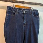 Old Navy  Dark Wash Vertical Stitch Higher High Rise Flared Jeans Size 18 Photo 1