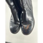 Acne Studios black brass soft leather booties stacked heel basic size 37 / US 7 Photo 8